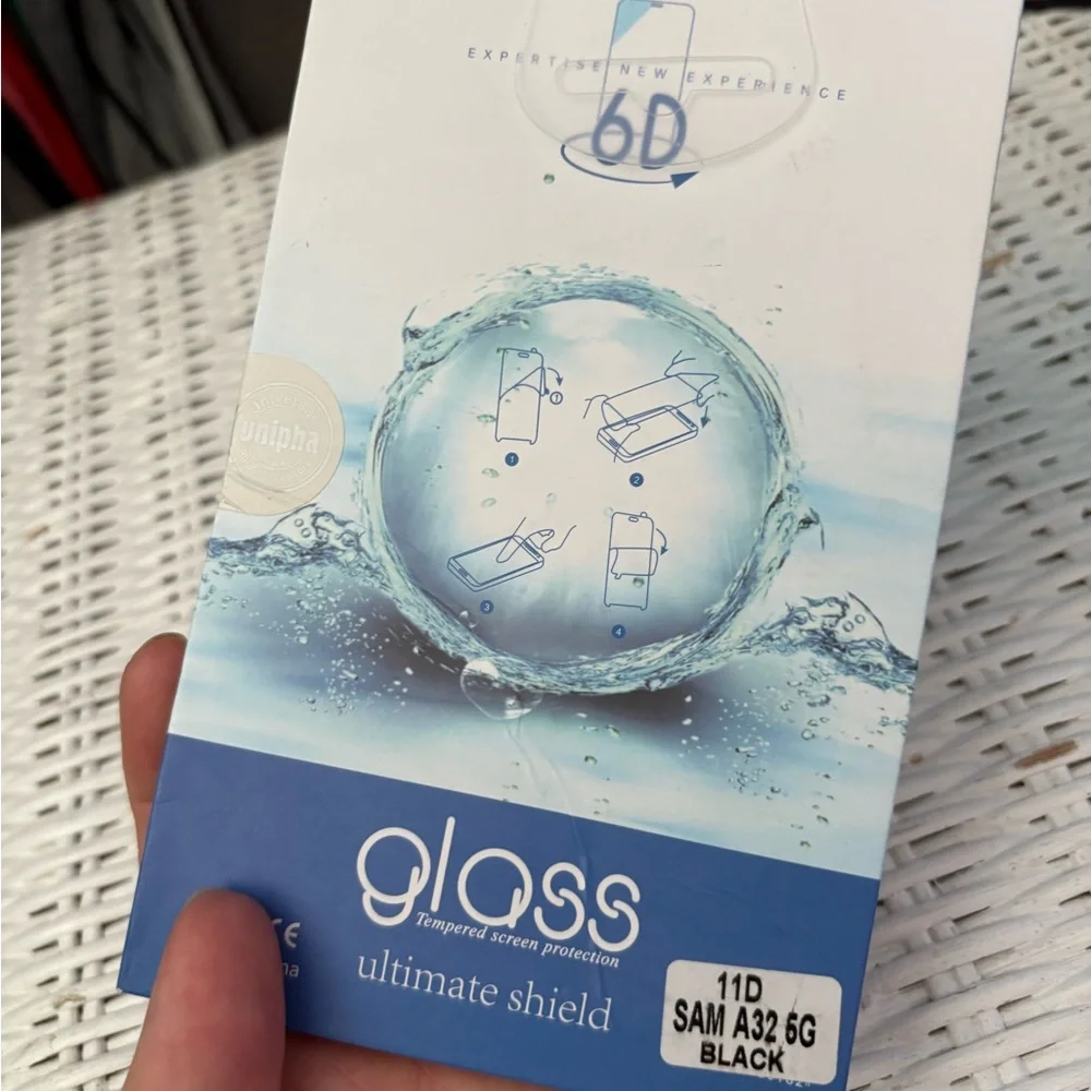 Phone Glass Screen Protector for Samsung A32 - Black